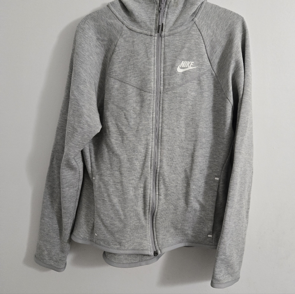 Nike Heather Gray Full-Zip Hoodie